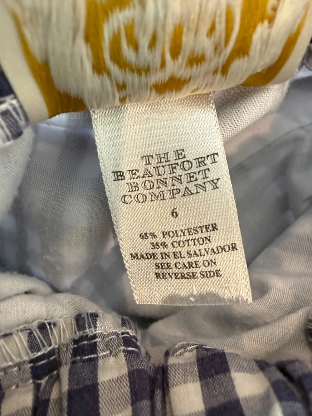 The Beaufort Bonnet Company Boys Gingham Pull-On Shorts Size 6 Blue White